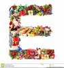 Christmas Letter Decorations Clipart Image