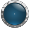 Blue Clock No Hands Clip Art