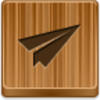 Free Wood Button Paper Airplane Image