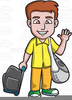 Man Waving Clipart Image