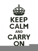 Stay Calm Clipart Image