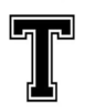 Varsity Letter Clipart Image