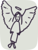 Sketched Angel Clip Art