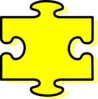 Yellow Puzzle Piece Clip Art