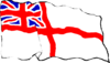 Rough White Ensign Clip Art