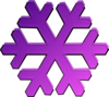 Purple Snowflake Clip Art