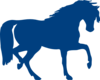 Blue Horse Clip Art