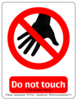 Do Not Touch, Indoor Percussion, 3-2013 Clip Art