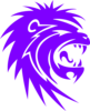 The Striking Lion Clip Art