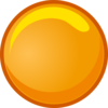 Button Orange Small Clip Art