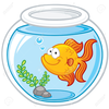 Goldfish In A Bowl Clipart Image