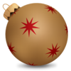 Christmas Ball Gold 1 Image