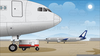 Airplane Runway Clipart Image