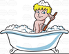 Taking A Bath Clipart Free Image