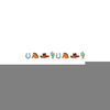 Western Christmas Banner Clipart Image