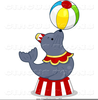 Clipart Circus Seal Image