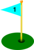 Golf Flag 1st Hole Clip Art