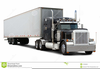 Semi Truck Clipart Black And White Image