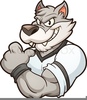 Cartoon Wolf Clipart Image