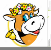 Funny Cow Clipart Image