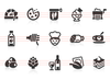 0107 Italian Cuisine Icons Image