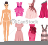 Formal Dresses Clipart Image