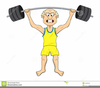 Clipart Of Weightlifter Image