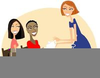 Ladies Playing Bridge Clipart Image