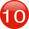 Number 10 Button Clip Art