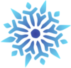 Snowflake Blue Radiant Clip Art