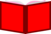 Red Open Book Clip Art