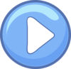 Blue Play Button Clip Art