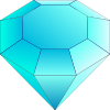 Blue Cut Gemstone (saphire) Clip Art