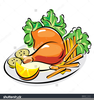 Turkey Dinner Clipart Image