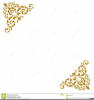 Gold Swirls Clipart Image