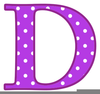 Letter D Clipart Image