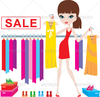 Sales Lady Clipart Image