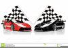 Race Car Clipart Flags Image