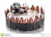 Chocolate Birthday Cake Clipart Image