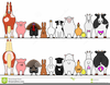 Farm Animal Border Clipart Image