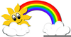 Rainbows And Sunshine Clipart Image