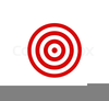 Red And White Target Clipart Image