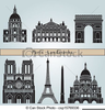 World Landmarks Clipart Image