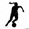 Silhouette Football Player Clipart Image
