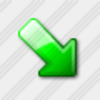 Icon Arrow Down Right Green 3 Image