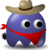 Pcman Game Baddie Cowboy Clip Art