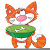 Hungry Cat Clipart Image