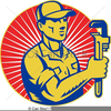 Retro Plumber Clipart Image