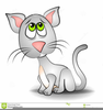 Sad Kitty Clipart Image