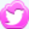 Free Pink Cloud Twitter Bird Image